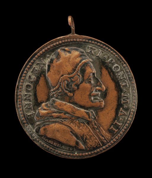 Innocent XI (Benedetto Odescalchi, 1611-1689), Pope 1676 [obverse], 1678.