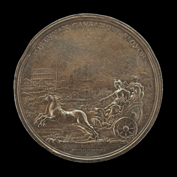 Princess Maria Clementina Sobieska in a Chariot [reverse], 1719.