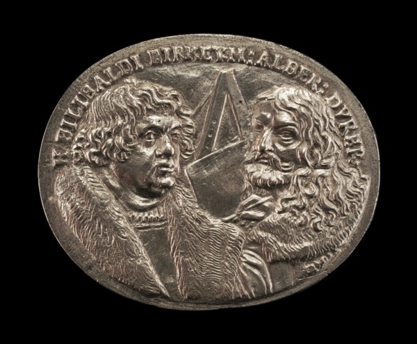 Willibald Pirkheimer, 1470-1530, and Albrecht Dürer, 1471-1528.