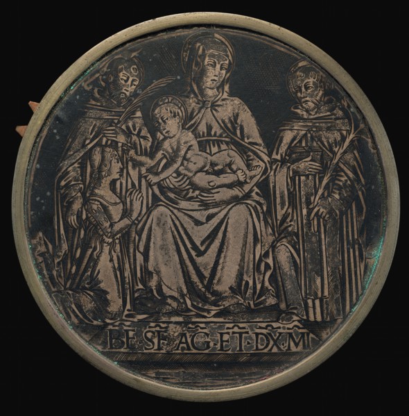 Virgin and Child with Two Martyrs and Donor.