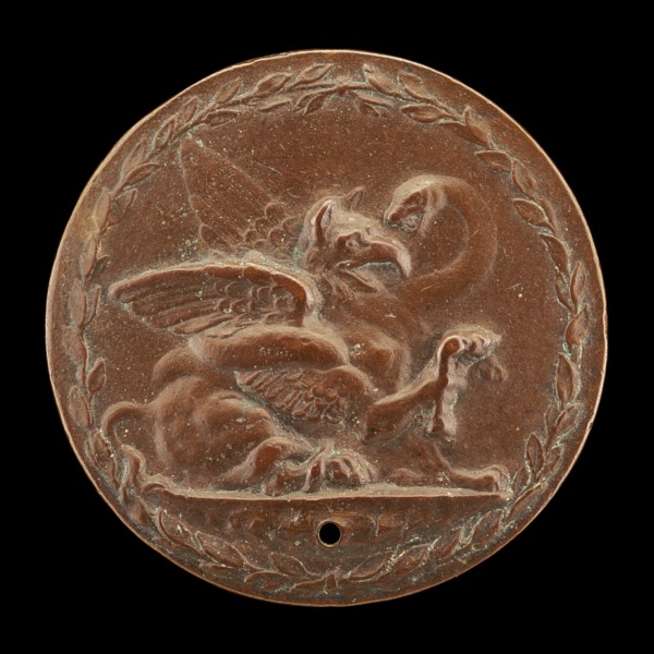 Griffin and Serpent Fighting [reverse], c. 1540.