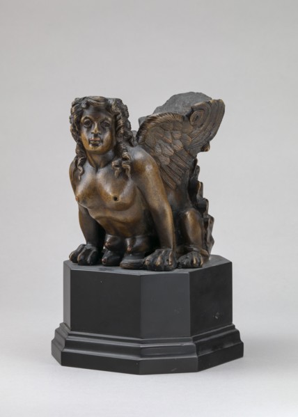 Object with Sphinx Head (Furniture Mount?), 16th/19th century.