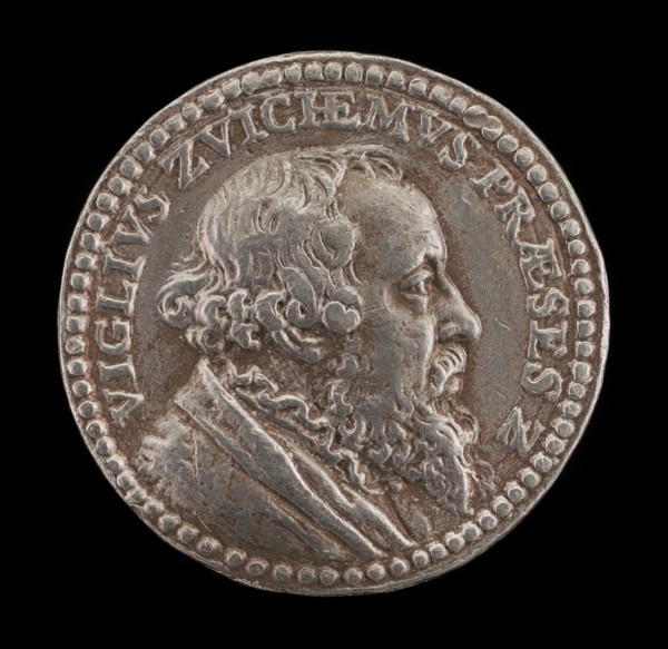 Viglius van Aytta of Zuichem, 1507-1577, Lawyer and Humanist [obverse].