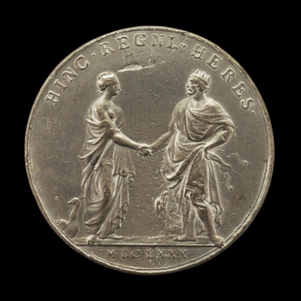Juno Sealing Marriage Pact with Jupiter [reverse], 1680.