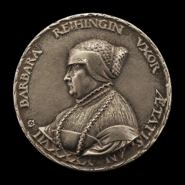 Barbara Reihing, 1491-1566, Wife of Georg Hermann 1512 [obverse], 1538.