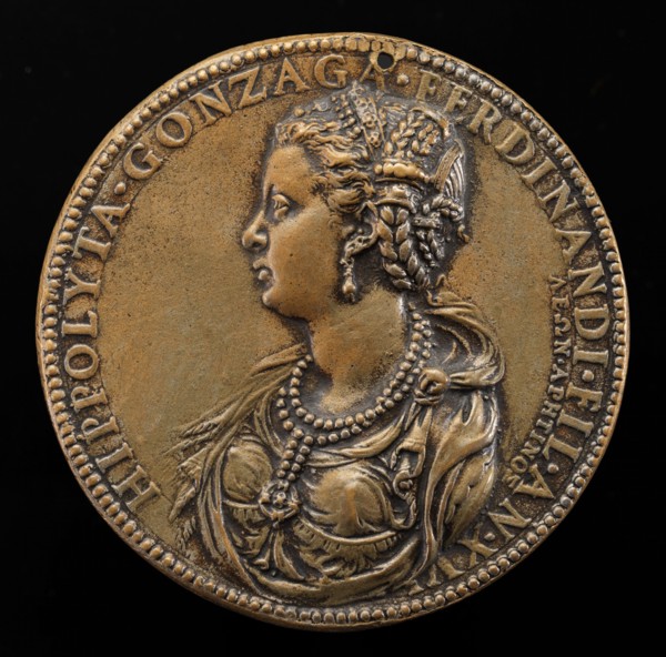 Ippolita Gonzaga, 1535-1563, daughter of Ferrante Gonzaga [obverse], 1551.