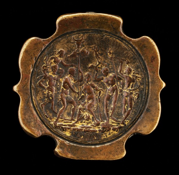 Sword Pommel with inset plaquette of Ariadne [affixed reverse of pommel], second half 15th century.