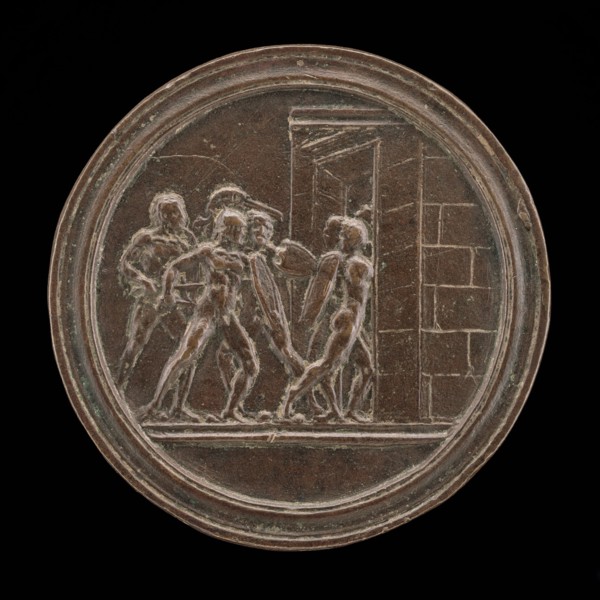 Soldiers Attacking a Gate.
