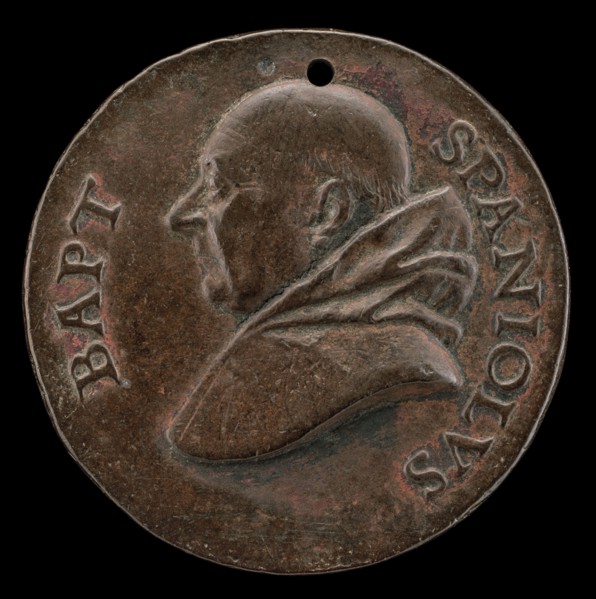 Battista Spagnoli of Mantua, 1447-1516, Carmelite Poet [obverse], c. 1513.