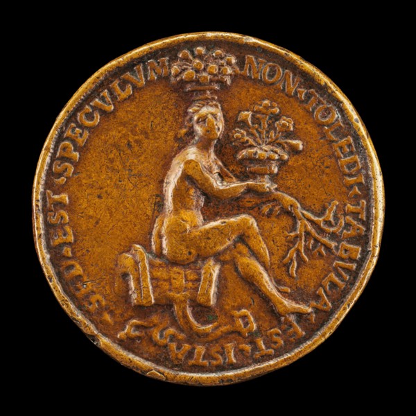 Woman Sitting on a Saddle [reverse], 1518.