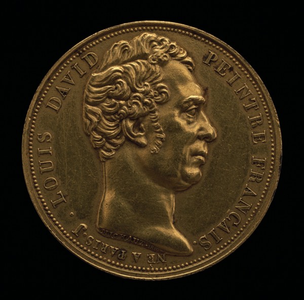 Jacques-Louis David, 1748-1825, Painter [obverse], 1819.