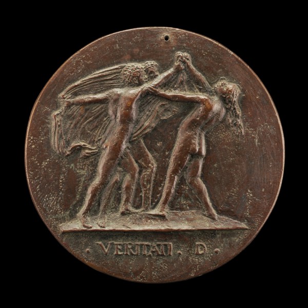 Truth Unveiled by Two Men [reverse], 1520s.
