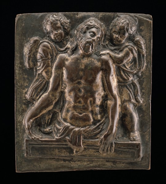 Christ's Body Held by Two Angels, 15th century.