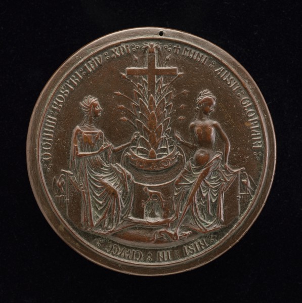 The Church and Paganism Beside the Fountain of Life [reverse], 1402/1413.