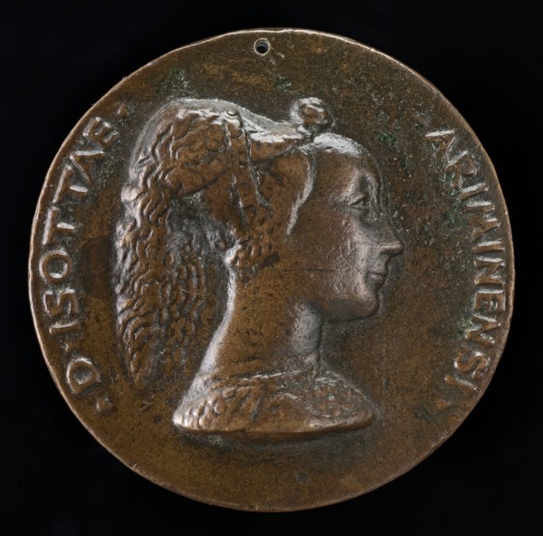 Isotta degli Atti, 1432/1433-1474, Mistress 1446, then Wife after 1453, of Sigismondo Malatesta [obverse], c. 1446.