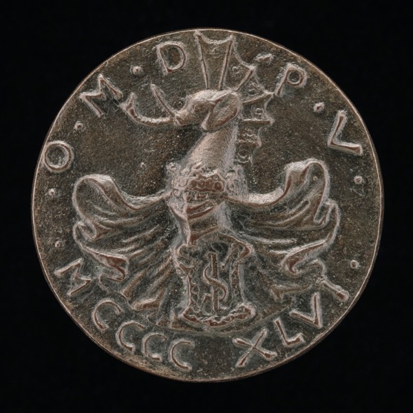 Shield, Helmet, Elephant-crest, and Mantling [reverse], 1446.