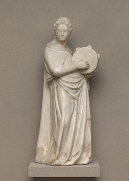 Angel with Tambourine, c. 1360.