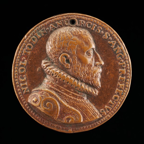 Niccolo Todini of Ancona, Captain of Castel Sant'Angelo, 1585-1591 [obverse], 1585/1590.