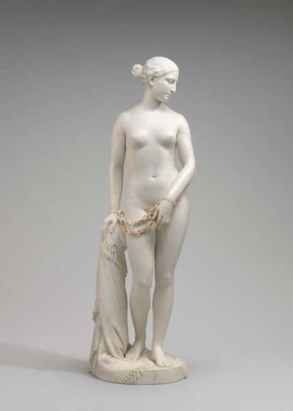 The Greek Slave, model 1841-1843, carved 1846.