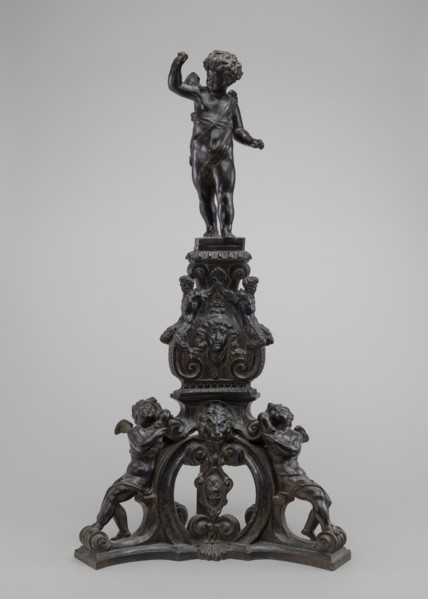 Andiron with Putto Finial, model c. 1600, cast probably 17th/18th century.