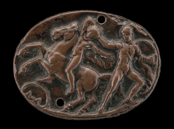 A Warrior Fighting a Horseman, 15th century. After the Antique.