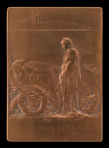 France Mourning the President of the Republic [reverse], 1894.