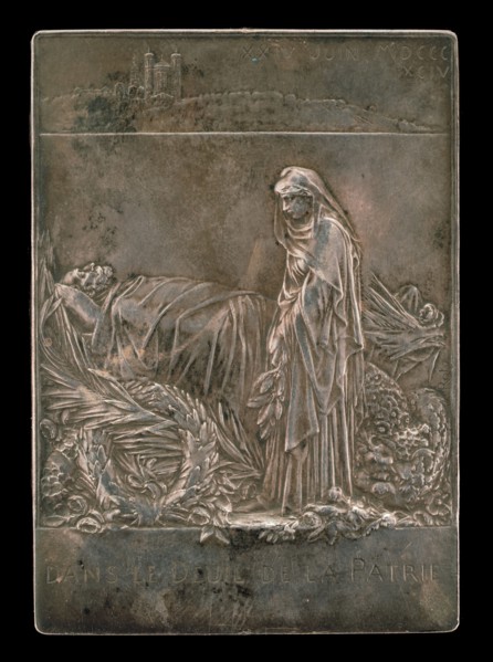 France Mourning the President of the Republic [reverse], 1894.