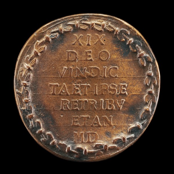 Inscription in a Wreath [reverse], 1519.