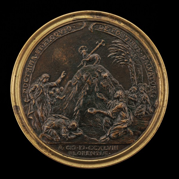 Giancarlo Rossetti Preaching with the Agnus Dei on a Mound [reverse], 1748.