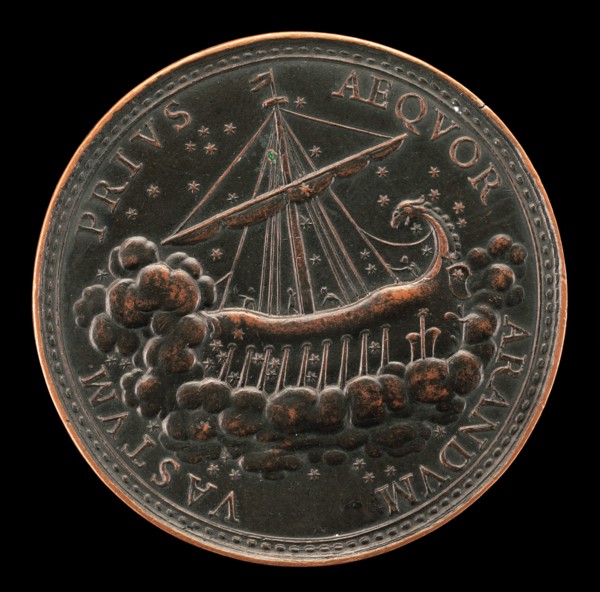 Ship Guided by Stars [reverse], 1740.