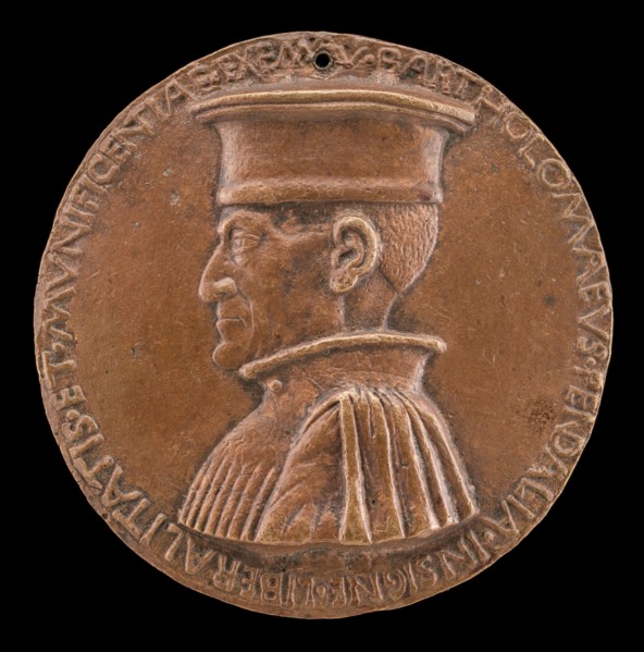 Bartolommeo Pendaglia, died 1462, Merchant of Ferrara [obverse], c. 1462.