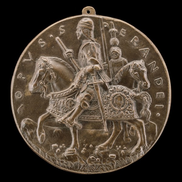 Giovanni II Bentivoglio and Squire [reverse], probably c. 1478/1482.