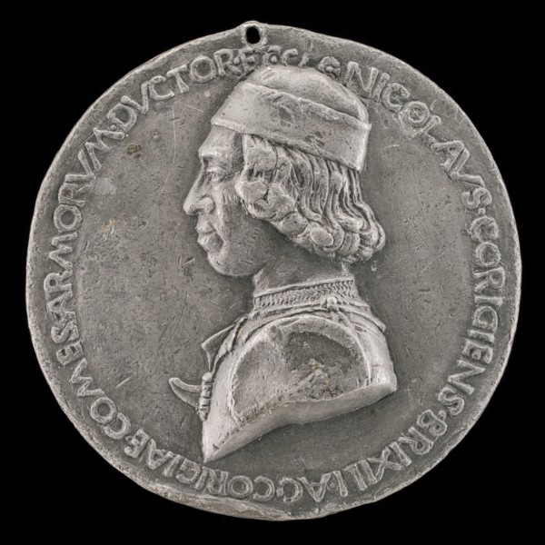 Niccolò da Correggio, 1450-1508, Count of Brescello 1480 [obverse], c. 1480.