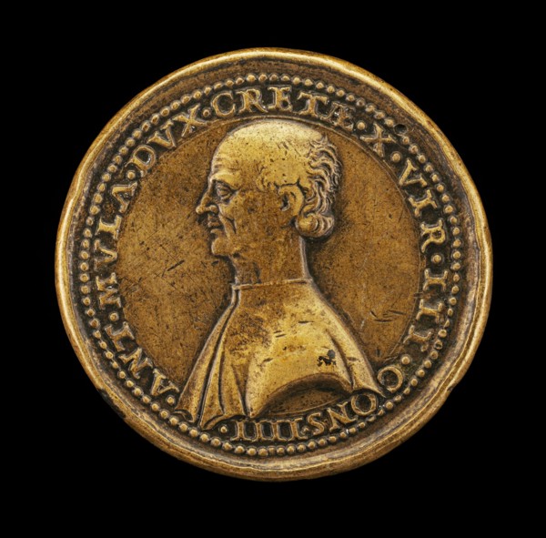 Antonio Mula, Venetian Patrician, Duke of Candia 1536, Member of Council of Ten 1538 [obverse], 1536.