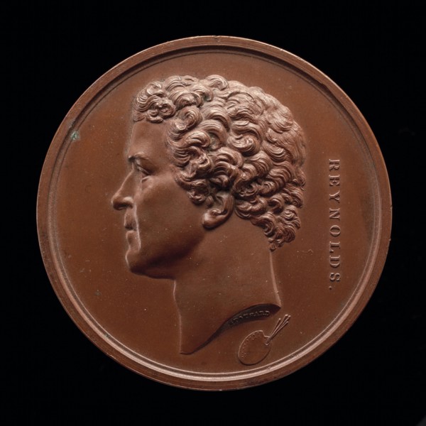 Sir Joshua Reynolds, 1723-1792, Painter [obverse], 1845.