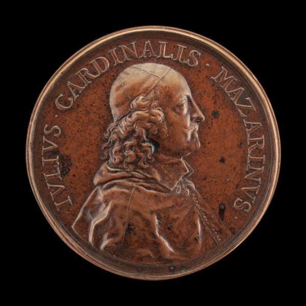 Cardinal Jules Mazarin, 1602-1661, Prime Minister of France 1643 [obverse], 1660.