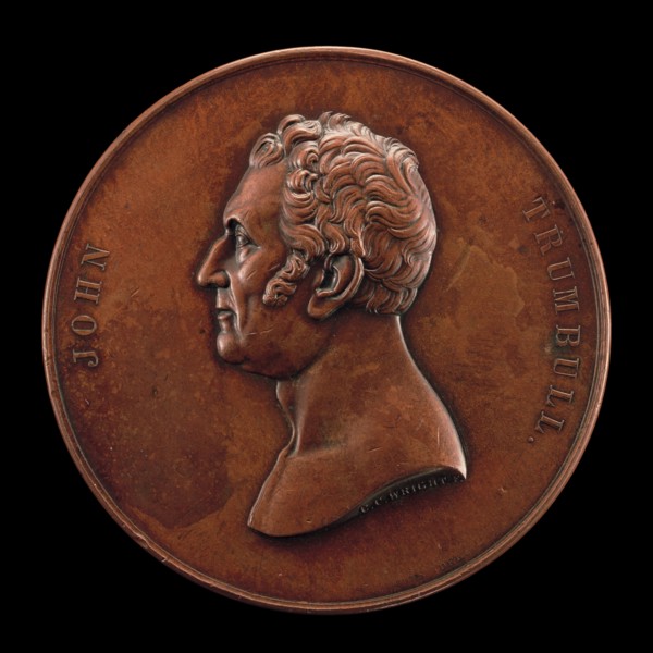 John Trumbull, 1756-1843, Painter [obverse], 1849.