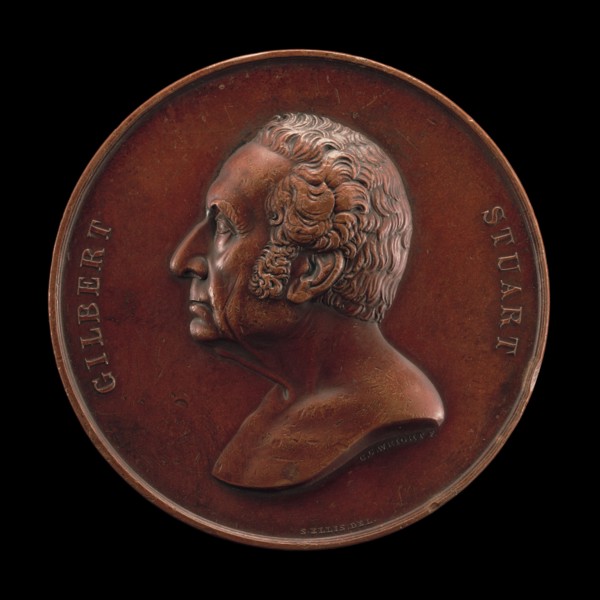 Gilbert Stuart, 1755-1828, Painter [obverse], 1848.