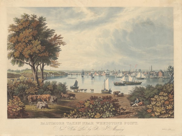 Baltimore Taken near Whetstone Point, published 1831.