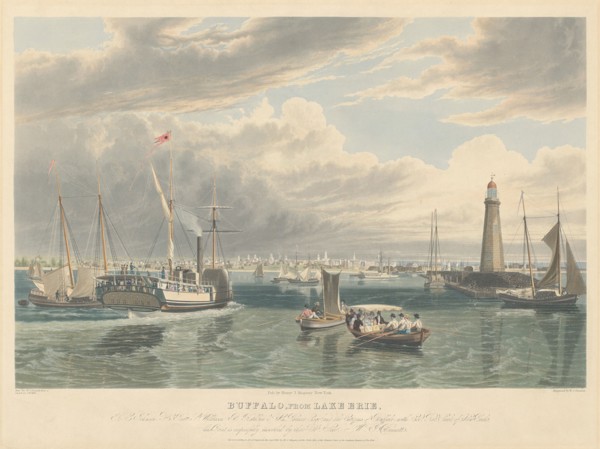 Buffalo, from Lake Erie, published 1836.