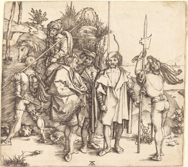Five Soldiers and a Turk on Horseback, 1495/1496.