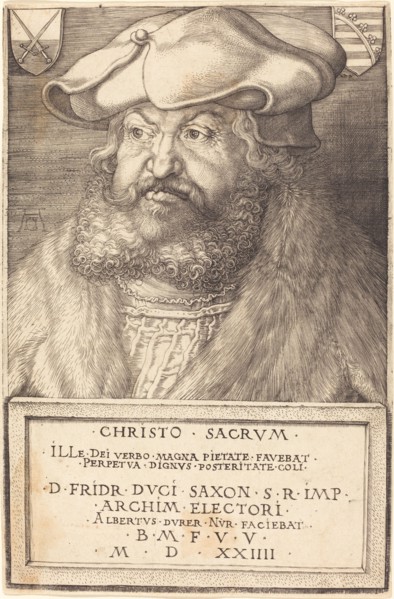 Frederick the Wise, Elector of Saxony, 1524.