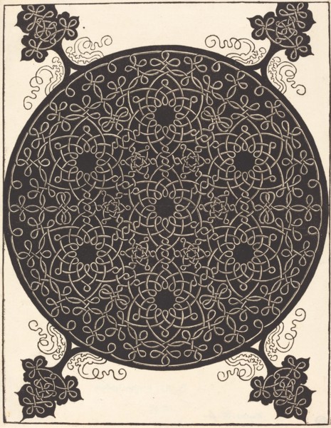 The Sixth Knot (combining seven small systems of knots with black centers), probably 1506/1507.