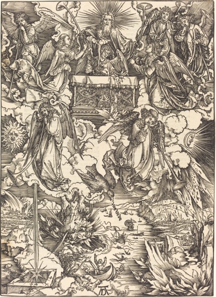 The Seven Angels with the Trumpets, probably c. 1496/1498.