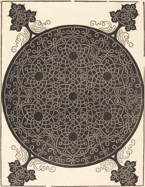 The Sixth Knot (combining seven small systems of knots with black centers), probably 1506/1507.
