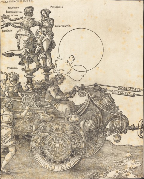 The Triumphal Chariot of Maximilian I (The Great Triumphal Car) [plate 2 of 8], 1523 (Latin ed.).