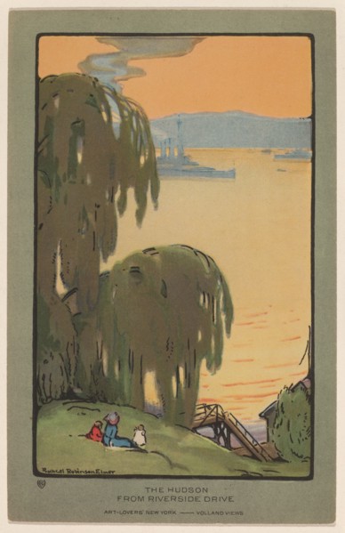 The Hudson from Riverside Drive, 1914.