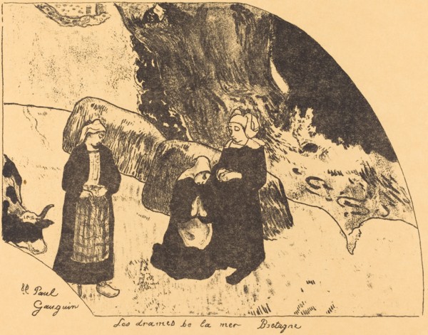 Dramas of the Sea, Brittany (Les drames de la mer, Bretagne), 1889.