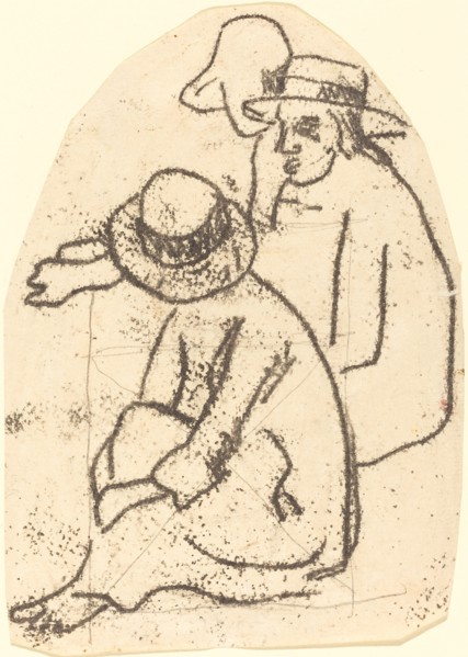 Three Tahitians (Study for "La soeur de charite"), 1899/1902.