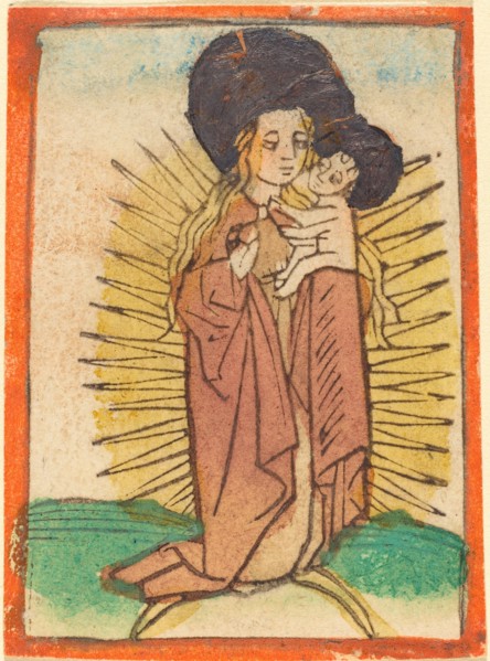 Madonna and Child in a Glory Standing on a Crescent Moon, c. 1470.